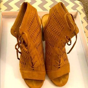 Tan Suede Sandals